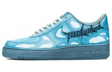 【定制球鞋】 Nike Air Force 1 Low 空军一号 冰蓝白云 休闲 低帮 板鞋 男款 蓝白 / Кроссовки Nike Air Force 1 Low CW2288-111