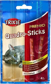 Лакомства для кошек Trixie SNACKI Premio PALUSZKI JAGNIĘCINA/INDYK, 4 × 5 g