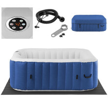 6-person inflatable Jacuzzi with massage 42C 900 l blue