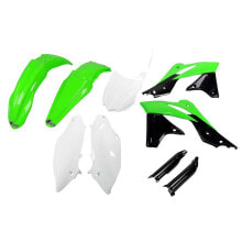 UFO Kawasaki KXF 250 2013-2016 KAKIT221F-999A Fork Protectors & Plastics Kit