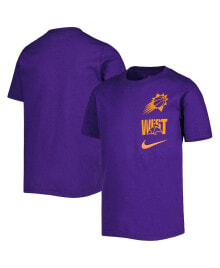 Nike big Boys and Girls Purple Phoenix Suns Vs Block Essential T-shirt
