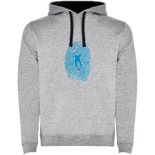 KRUSKIS Skateboarder Fingerprint Two-Colour Hoodie