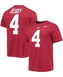 Nike men's Jerry Jeudy Crimson Alabama Crimson Tide Alumni Name Number T-shirt