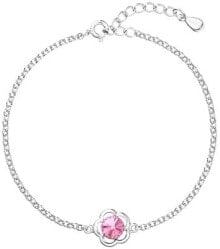 Женские ювелирные браслеты silver bracelet with Swarovski crystals 33117.3 Rose