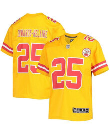 Nike big Boys Clyde Edwards-Helaire Gold-Tone Kansas City Chiefs Inverted Team Game Jersey