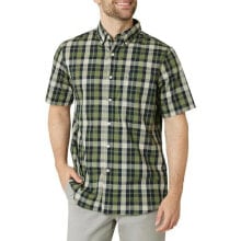 Купить мужские футболки Chaps: Chaps Shirt Men's XS Green Plaid Woven Short Sleeve Collared Classic Button-Down