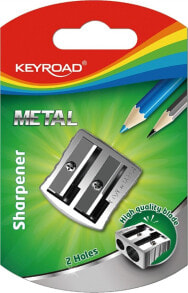 Keyroad Temperówka KEYROAD, aluminiowa, podwójna, srebrna купить онлайн