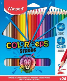 Купить цветные карандаши для рисования для детей MAPED: Maped Kredki Colorpeps Strong trójkątne 24 kolory