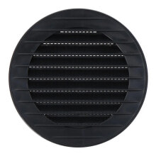 EDM Recessed round ventilation grille with mosquito net ABS 90 mm