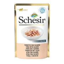 SCHESIR In jelly tuna with salmon wet cat food 50g