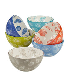 Certified International seaside Set of 6 All Purpose Bowl, 6.25