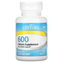 Calcium 21st Century, Calcium Supplement 600, 75 Tablets