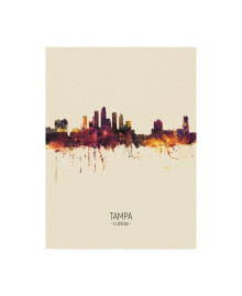 Trademark Global michael Tompsett Tampa Florida Skyline Portrait III Canvas Art - 36.5