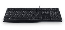 Клавиатуры Logitech K120 клавиатура USB QWERTZ Чешский Черный 920-002641
