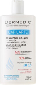 Beruhigendes Shampoo für empfindliche Kopfhaut - Dermedic Capilarte Shampoo