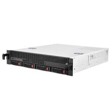 Сетевые хранилища NAS Silverstone RM21-304, Стойка, Сервер, Белый, micro ATX, Mini-ITX, Металл, 2U