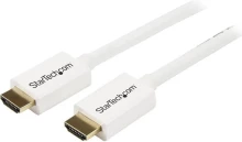 StarTech.com 7m / 23 ft CL3 Rated HDMI Cable w/ Ethernet - In Wall Rated Ultra HD HDMI Cable - 4K 30Hz UHD High Speed HDMI Cable - 10.2 Gbps - HDMI 1.4 Video/Display Cable - 30AWG - White - 7 m - HDMI Type A (Standard) - HDMI Type A (Standard) - 3D - 10.2