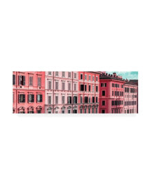 Trademark Global philippe Hugonnard Dolce Vita Rome 2 Hot Pink Building Facades Canvas Art - 19.5
