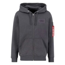 ALPHA INDUSTRIES Back Print Zip Hoodie