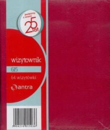 Купить канцелярские товары для школы Antra: Канцелярский товар для школы Аntra Wizytownik 64 двухклатковый 615 красный ANTRA