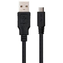 NANOCABLE USB A 2.0 Male To Micro USB B Male 0.8 m USB Cable