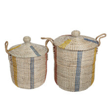 Baskets, boxes and containers