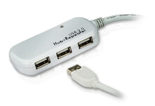 USB-концентраторы aten UE2120H хаб-разветвитель 480 Мбит/с Белый