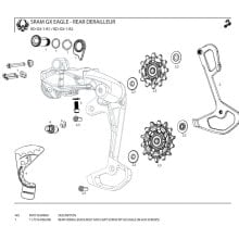 SRAM Rear Derailleur GX Eagle B-Bolt And Limit Screw Kit Set