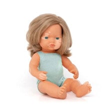 MINILAND Caucasian Dark Blonde Girl With Vitiligo Colourful baby doll