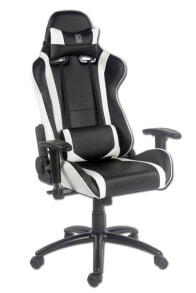 Игровые компьютерные кресла LC-Power LC-GC-2 геймерское кресло Игровое кресло для ПК Черный, Белый