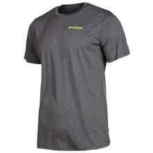 Мужские спортивные футболки мужская спортивная футболка серая с надписью KLIM Teton Short Sleeve T-Shirt