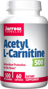 Аминокислоты Jarrow Formulas Acetyl L-Carnitine Ацетил-L-карнитин 500 мг 60 капсул