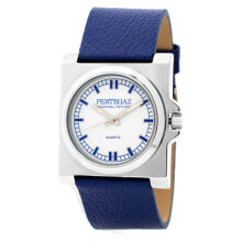 Мужские наручные часы с ремешком Мужские наручные часы с синим кожаным ремешком Pertegaz PDS-018-A