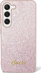 Guess Etui Guess GUHCS23MHGGSHP Samsung Galaxy S23+ Plus różowy/pink hard case Glitter Script