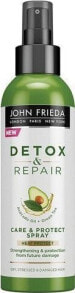 John Frieda Detox & Repair Care & Protect Spray Защитный спрей для волос с  маслом авокадо и зеленым чаем 100 мл