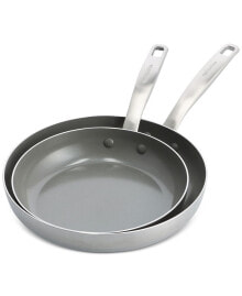 Chatham Stainless Ceramic Nonstick 2-Pc. Frypan Set