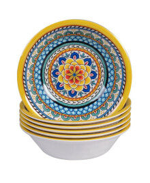 Certified International portofino Melamine 6-Pc. All Purpose Bowls