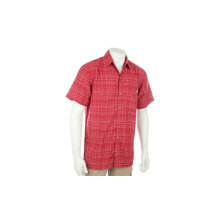 Мужские повседневные рубашки Мужская рубашка красная в клетку с коротким рукавом свободная повседневная Regatta Oregon