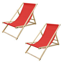 Sun beds and deck chairs
