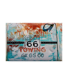 Trademark Global american School Route 66 Towing Canvas Art - 15
