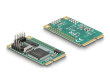 Mini PCIe Karte full size zu 2 x Seriell RS-232 D-Sub 9 Pin - Cable - Digital