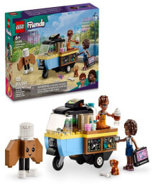 LEGO® friends 42606 Mobile Bakery Food Cart Toy Building Set with Aliya and Jules Minifigures