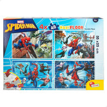 K3YRIDERS SpiderMan Pack 4 Double Face To Color 48 Pieces Puzzle
