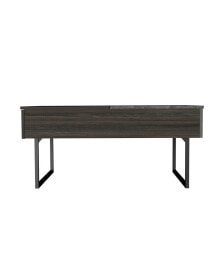 Simplie Fun beyond Lift Top Coffee, Two Legs, One Drawer -Espresso / Onyx