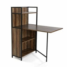 Shelves Versa 10330150 Folding Table Metal MDF Wood (60 x 30 x 120 cm)