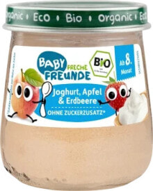 Купить детское питание FRECHE FREUNDE: Joghurt, Apfel & Erdbeere ab 8 Monaten, 120 g