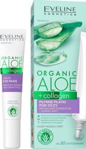 Купить маски для лица Eveline: Eveline EVELINE_Organic Aloe+Collagen płynne płatki pod oczy redukujące zmarszczki i kurze łapki 20ml