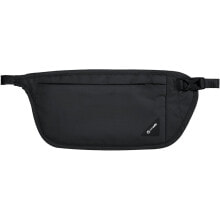 Мужские поясные сумки мужская поясная сумка текстильная черная повседневная PACSAFE Coversafe V100