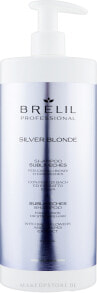 Anti-Gelbstich Shampoo für blondes und gesträhntes Haar mit Bachblüten und Traubenextrakt - Brelil Silver Blonde Sublimeches Shampoo