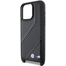 BMW Bmhcp15L23Pscck iPhone 15 Pro 6.1 M Edition Carbon Stripe&Strap phone case